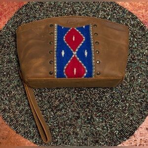 NWOT! Lanita Clutch from Love41 in Tobacco